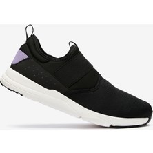Decathlon Newfeel Kadın Yürüyüş Ayakkabısı - Siyah / Lila - Pw 160 Slip On