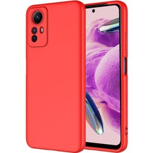 Case Street Casestreet Xiaomi Redmi Note 12S Kılıf Mara Lansman Silikon Mat Soft Kamera Korumalı Kırmızı