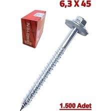 Meridyen Ahşap Çatı Vidası 6.3X45 (1.500 Adet)