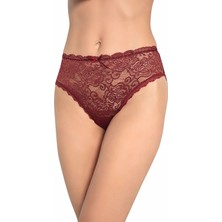 Miss Blue Moon Yüksek Bel Dantelli Bato 3 'Lü Külot 5600