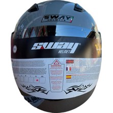 Sway Sw 700 Motosiklet Nardo Gri Yarım Kask