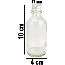 Digithome 6’lı 50 ml Gümüş Metal Kapaklı Cam Zencefil Shot Şişesi Söz Nişan Hediyelik Kolonya Şişesi