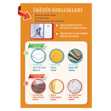 Aly Markt 2024 Yılbaşı Cam Süsleri - Geyik ve Balon Temalı Sticker Tek Taraflı