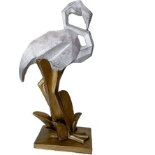 Bahar Kübik Flamingo Dekoratif Tasarım Biblo