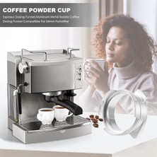 Sunshinee Espresso Dozajlama Hunisi, 54MM Portafilter ile Uyumlu Alüminyum Metal Barista Kahve Dozajlama Hunisi - Gümüş (Yurt Dışından)