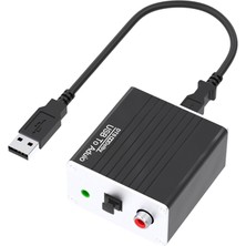 Sunshinee Usb'den Ses Dönüştürücü Pc Ses Kartına 3,5 mm Hoparlör Aux Dönüştürücü Fiber Koaksiyel Dts 5.1 Kaynak Kodu (Yurt Dışından)