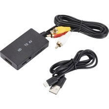 Sunshinee 1080P Hd - Rca Dönüştürücü Bilgisayar Projeksiyonunu Hd Sinyal Ürünleri Için Tv Adaptörüne Bağlama Rca Sinyal Ürünlerini Bağlama (Yurt Dışından)