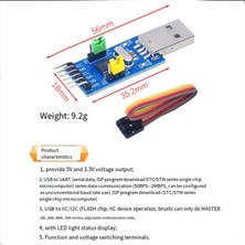 Sunshinee Usb'den Iıc'ye Adaptör Modülü, Usb'den Iıc'ye I2C Uart Dönüştürücü Adaptör Modülü Elektronik Bileşenler (Yurt Dışından)