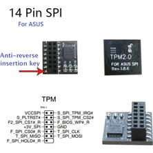 Sunshinee 2.0 Şifreleme Güvenlik Modülü Uzaktan Kart 14 Pin Spı Tpm2.0 Anakart Için Güvenlik Modülü (Yurt Dışından)