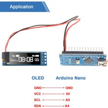 Sunshinee Parça I2C Ekran Modülü 0.91 Inç I2C OLED Ekran Modülü I2C OLED Ekran Sürücüsü Dc 3.3V-5V(BEYAZ Işık) (Yurt Dışından)