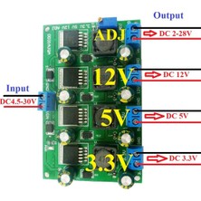 Sunshinee 3A 4 Kanal Çoklu Anahtarlama Güç Kaynağı Modülü 3.3V 5V 12V Ayarlanabilir Çıkış Dc Dc Düşürücü Dönüştürücü Kurulu (Yurt Dışından)