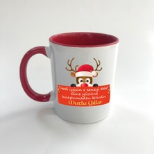 Mor Mürekkep Hadi Iyisin 1 Seneyi Daha Baskılı Kırmızı Mega Yılbaşı Kupası