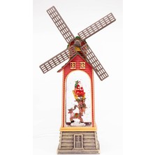 Otantik Yel Değirmeni Işıklı ve Müzikli Kar Küresi