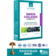 Naturagen  Immun Sambucus (Karamürver),Collagen,Beta Glukan,Vitamin A-B6-B12-C-D-E,Selenyum,Çinko 30'lu Tablet