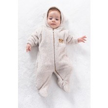 Bebesev Welsoft Peluş Unisex Fermuarlı Kışlık Bebek Uyku Tulumu Bebek Tulumu Çocuk Tulumu Çocuk Kostümü Tlmayk