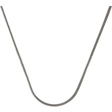 Gumush ​gümüş 2 mm Tilki Kuyruğu 60 cm Zincir