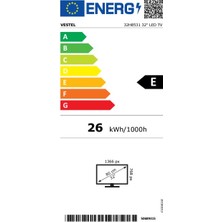 Vestel 32H8531 32" 80 Ekran Uydu Alıcılı HD LED TV