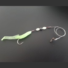 Levrek Lüfer Avcısı Çelik Telli Silikon Balık 6,5 cm Fıstık (3 Ad)