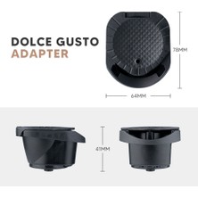 Gorgeous Nespresso Kapsülleri Için Adaptör Dolce Gusto Crema Make B'yi Dönüştürür (Yurt Dışından)