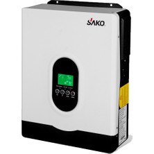 Sako E-Sun 3kva 3000VA 2.7 Kw 24 V Volt 2700 W Watt Tam Sinus Yüksek Voltaj MPPT Akıllı Inverter 220 Çevirici Invertör