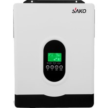 Sako E-Sun 3kva 3000VA 2.7 Kw 24 V Volt 2700 W Watt Tam Sinus Yüksek Voltaj MPPT Akıllı Inverter 220 Çevirici Invertör