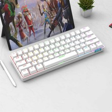 Sarftech STK61 Rgb Ledli Tam Mekanik Kırmızı Red Switch Gaming Bluetooth Kablosuz Oyuncu Klavyesi