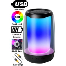 Sonia Pluse4 Mini Taşınabilir Rgb Ledli Bluetooth Hoparlör Siyah