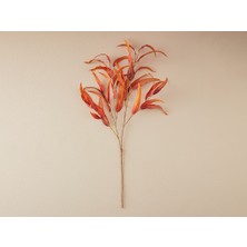 English Home Eucalyptus Spray Tek Dal Yapay Çiçek Turuncu