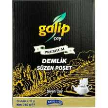 Galip Çay Galip Premium Demlik Süzen Poşet Çay 750 gr x 3'lü