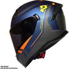 MotoANL Motosiklet Kask Ece 22.r06 Sertifikalı Güneş Vizörlü Fiber Kask Full Face Motor Kaskı Yeni Sezon