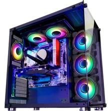 SNT Energy Snt Ufo Iı Ocean Midi Tower Atx Gaming 6 x Argb Fanlar Dahil Masaüstü Bilgisayar Kasası (Power Yok)