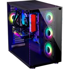 SNT Energy Snt Ufo Iı Ocean Midi Tower Atx Gaming 6 x Argb Fanlar Dahil Masaüstü Bilgisayar Kasası (Power Yok)