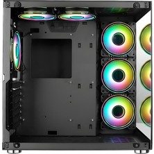 SNT Energy Snt Ufo Iı Ocean Midi Tower Atx Gaming 6 x Argb Fanlar Dahil Masaüstü Bilgisayar Kasası (Power Yok)