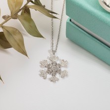 Usho Jewelry 925 Ayar Gümüş Kar Tanesi Kolye