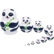 Teenspirit Takım Yuvalama Bebek Çevre Dostu Ince Işçilik El Sanatları Ürünü Geleneksel Matryoshka Yuvalama Panda Bebek Çocuklar Için (Yurt Dışından)