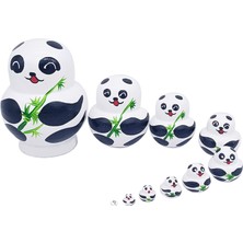 Teenspirit Takım Yuvalama Bebek Çevre Dostu Ince Işçilik El Sanatları Ürünü Geleneksel Matryoshka Yuvalama Panda Bebek Çocuklar Için (Yurt Dışından)