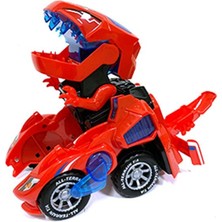 Teenspirit Dönüşen Dinozor LED Araba Dinozor Dönüşümü Araba Oyuncak Otomatik Dino Dinozor Trafo Oyuncak Araba Çocuklar Için (Yurt Dışından)
