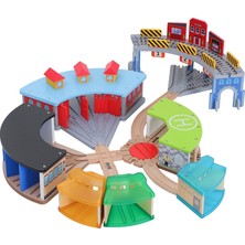 Teenspirit Ahşap Otopark Garaj Seviyesi Garaj Playset Parçalar ile Bebekler Için Asansör Otopark Eğitici Oyuncaklar Erkekler ve Kızlar Için (Yurt Dışından)