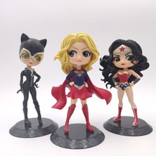 Teenspirit 14CM Film Wonder Kadın Qposket Harley Quinn Joker Aksiyon Figürü Oyuncakları Supergirl Koleksiyon Heykelcik Modeli Hediyeler Çocuk Oyuncakları (Yurt Dışından)