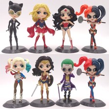 Teenspirit 14CM Film Wonder Kadın Qposket Harley Quinn Joker Aksiyon Figürü Oyuncakları Supergirl Koleksiyon Heykelcik Modeli Hediyeler Çocuk Oyuncakları (Yurt Dışından)