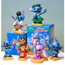 Teenspirit 1 Adet Seçebilirsiniz Kör Kutu Disney Anime Karikatür Lilo ve Stitch Melek Kawaii Mini Pvc Şekil Q Verison Bebek Oyuncakları (Yurt Dışından)