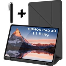 MTK Moveteck Honor Pad X9 11.5'' Inç 2023 Tablet Uyumlu Kılıf Katlanır Kalem Bölme Yuvalı Standlı Uyku Modlu Akıllı Kapak