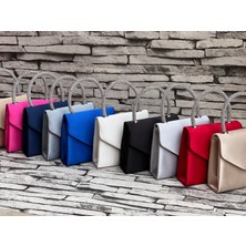 Stoks Shoes Store Kadın Saten Abiye Taşlı Clutch Portföy El Düğün Nişan Gece Çantası