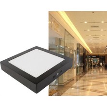 Maxled 24W Sıva Üstü Siyah Kasa Kare LED Panel Armatür 4000K Ilık Beyaz
