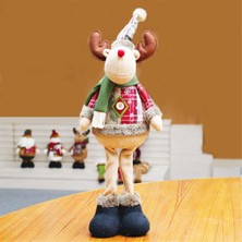 Hermoso Ayakta Noel Ren Geyiği, Geri Çekilebilir Ayaklı Ren Geyiği Dolması Peluş (Yurt Dışından)