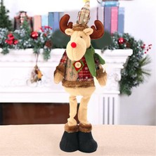 Hermoso Ayakta Noel Ren Geyiği, Geri Çekilebilir Ayaklı Ren Geyiği Dolması Peluş (Yurt Dışından)