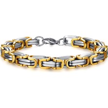 Punk Personality Titanium Steel Men's Thick Bracelet (Yurt Dışından)