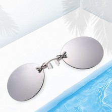Güneş Üğü Üzerinde Oval Klipsli Anti Itıcı Çerçevesiz Güneş Ükleri (Yurt Dışından)