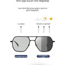 Metal Çerçeve UV400 Unisex Polarize Güneş Gözlüğü (Yurt Dışından)