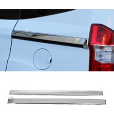 ZNZ Oto Aksesuar Ford Tourneo Courier Krom Sürgü Nikelajı 2 Prç. 2014 ve Üzeri Paslanmaz Çelik